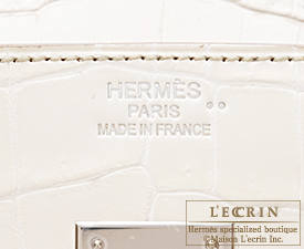 Hermes　Birkin bag 35　Himalaya　Matt niloticus crocodile skin　Silver hardware