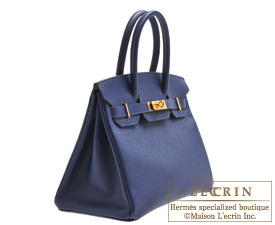 Hermes　Birkin bag 30　Blue saphir/Sapphire blue　Epsom leather　Gold hardware