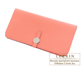 Hermes　Dogon LONG　Rose candy　Togo leather　Silver hardware