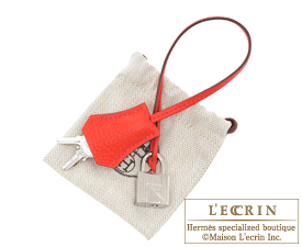 Hermes　Birkin bag 35　Rouge tomate　Clemence leather　Silver hardware