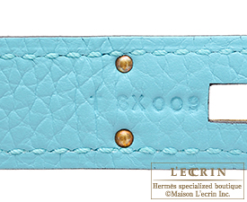 Hermes Personal Birkin bag 30 Rose sakura/ Blue atoll Clemence