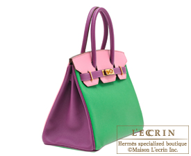 Hermes　Birkin bag 30　Bambou/Pink/Anemone　Epsom leather　Gold hardware