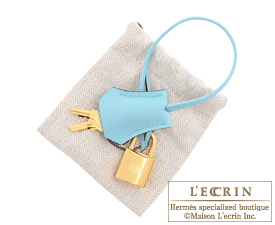Hermes　Birkin bag 30　Blue electric/Blue atoll　Epsom leather　Gold hardware