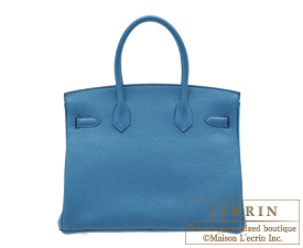 Hermes　Birkin bag 30　Cobalt　Togo leather　Silver hardware