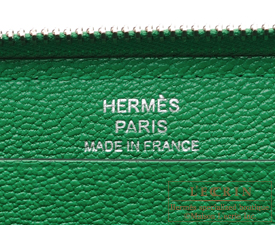 Hermes　Azap long　Bambou　Togo leather　Silver hardware