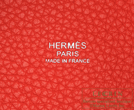 Hermes　Picotin Lock　Touch bag PM　Rouge tomate/Rose eglantine　Clemence leather/　Swift leather　Silver hardware