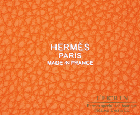 Hermes　Picotin Lock　Touch bag 22/MM　Orange/Rouge grenat　Clemence leather/　Swift leather　Silver hardware