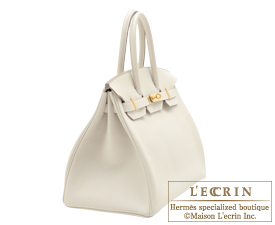 Hermes　Birkin bag 35　Craie　Clemence leather　Gold hardware 