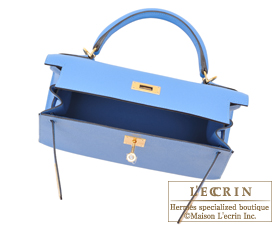 Hermes　Kelly bag 28　Blue paradise　Epsom leather　Gold hardware