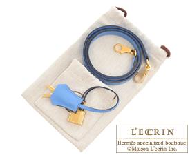 Hermes　Kelly bag 28　Blue paradise　Epsom leather　Gold hardware