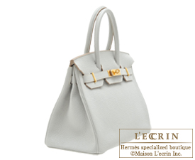 Hermes　Birkin bag 30　Pearl grey　Clemence leather　Gold hardware