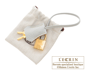 Hermes　Birkin bag 30　Pearl grey　Clemence leather　Gold hardware