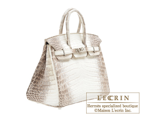 Hermes Birkin bag 25 Himalaya Matt niloticus crocodile skin Silver hardware | Hermes Birkin | L ...