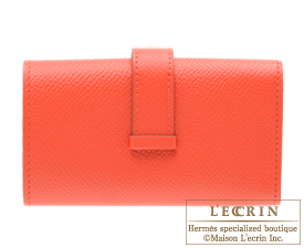 Hermes　Bearn Key case/4 key holder　Rose jaipur/Indian pink　Epsom leather　Champagne gold hardware