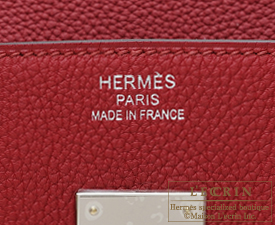 Hermes　Birkin bag 35　Rouge grenat　Togo leather　Silver hardware 