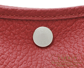 Hermes　Garden Party bag 30/TPM　Rouge grenat　Country leather　Silver hardware