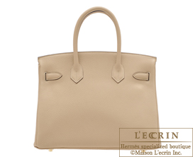 Hermes　Birkin bag 30　Trench　Togo leather　Gold hardware