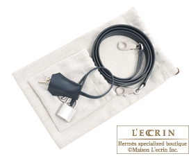 Hermes　Kelly bag 28　Blue indigo　Epsom leather　Silver hardware