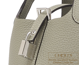 Hermes　Picotin Lock bag 18/PM　Sauge　Clemence leather　Silver hardware