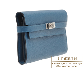 Hermes　Kelly wallet long　Colvert　Epsom leather　Silver hardware