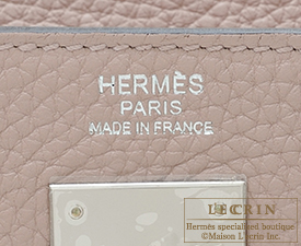 Hermes　Kelly bag 32　Retourne　Glycine　Clemence leather　Silver hardware