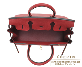 Hermes　Birkin bag 30　Rouge grenat　Clemence leather　Gold hardware