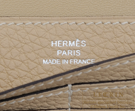 Hermes　Dogon LONG　Trench　Togo leather　Silver hardware
