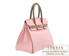 Hermes　Birkin bag 30　Rose sakura/Etoupe grey　Chevre myzore goatskin　Gold hardware