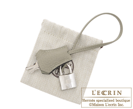 Hermes　Birkin bag 35　Sauge　Clemence leather　Silver hardware