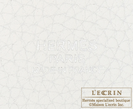 Hermes　Picotin Lock bag 18/PM　White　Clemence leather　Silver hardware