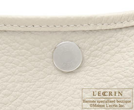 Hermes　Garden Party bag 30/TPM　Craie　Negonda leather　Silver hardware
