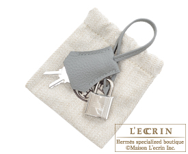 Hermes　Birkin bag 25　Gris mouette　Togo leather　Silver hardware