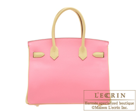 Hermes　Birkin bag 30　Rose confetti/Jaune poussin　Epsom leather　Gold hardware