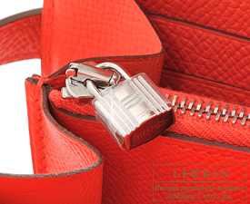 Hermes　Kelly wallet long　Rose jaipur　Epsom leather　Silver hardware