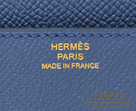 Hermes　Constance long　Blue agate　Epsom leather　Gold hardware