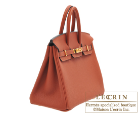 Hermes　Birkin bag 25　Cuivre　Togo leather　Gold hardware