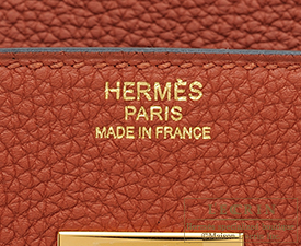 Hermes　Birkin bag 30　Cuivre　Togo leather　Gold hardware