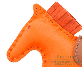 Hermes　Rodeo charm　Orange/Brique　Agneau　