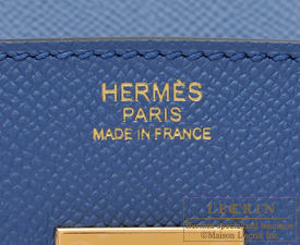 Hermes　Birkin bag 30　Blue agate　Epsom leather　Gold hardware