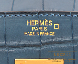 Hermes Birkin bag 30 Colvert Matt alligator crocodile skin Gold hardware