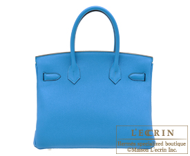 Hermes　Birkin Verso bag 30　Blue zanzibar/Malachite　Togo leather　Silver hardware