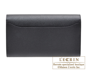 Hermes　Constance long　Black　Epsom leather　Rose gold hardware
