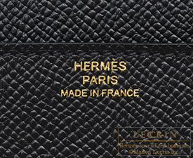 Hermes　Constance long　Black　Epsom leather　Rose gold hardware