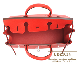 Hermes　Birkin bag 30　Rouge tomate　Epsom leather　Silver hardware