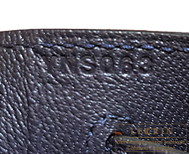 Hermes　Kelly bag 28　Blue nuit　Togo leather　Gold hardware