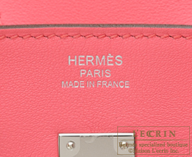 Hermes　Birkin bag 25　Rose azalee　Swift leather　Silver hardware