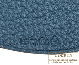 Hermes　Petit H GM　Blue/Navy　Calf/Silk