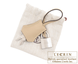 Hermes　Birkin bag 25　Trench　Togo leather　Silver hardware