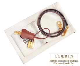 Hermes　Kelly bag 28　Rouge H/Blue indigo　Epsom leather　Gold hardware