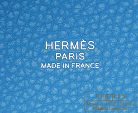 Hermes　Picotin Lock bag 18/PM　Blue zanzibar　Clemence leather　Silver hardware